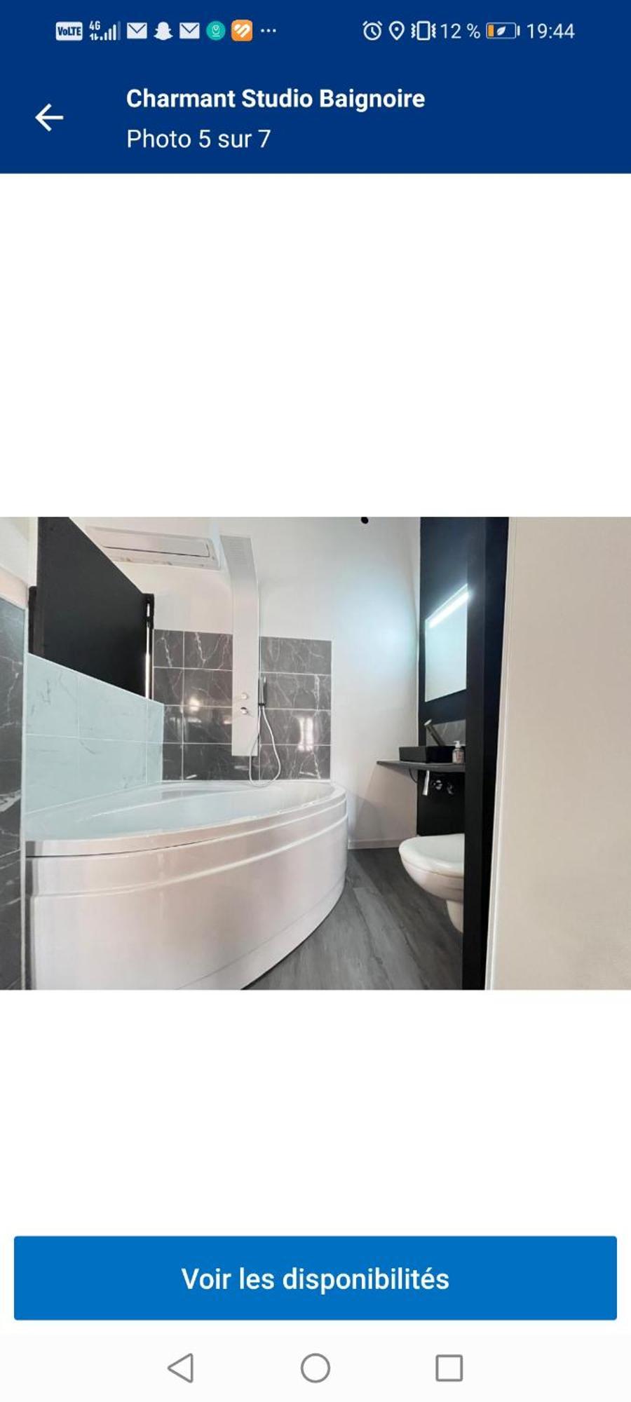 Charmant Studio Baignoire 나르본 외부 사진